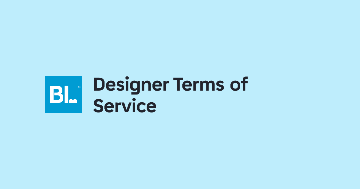 Designer Terms of Service | BrickLink